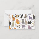 Search for cute cat note cards Illustration