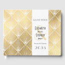 Search for art deco wedding guest books Elegant