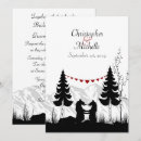 Search for tree silhouette wedding invitations Black