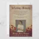 Search for vintage funeral invitations In loving memory