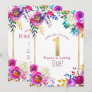 Search for bright coloured invitations Botanical