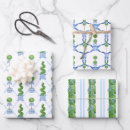Search for topiary wrapping paper Blue