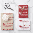 Search for santa claus sleigh wrapping paper Xmas