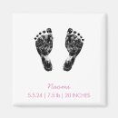 Search for footprint magnets Baby feet