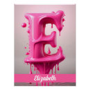 Search for alphabet letter e posters Pink