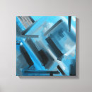Search for blue grey canvas prints Black