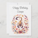 Recherche de scorpio vœux cartes Symbole astrologique
