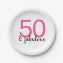 Search for birthday party tableware 50 and fabulous