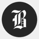 Search for monogram b stickers Initial letter b