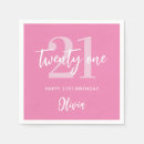 Search for 21st birthday napkins Elegant
