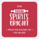 Search for bright red stickers Christmas cookies