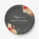 Search for chalkboard baby shower paper plates Floral