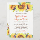 Search for sunflower bouquet wedding invitations Rustic