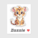 Search for tiger cartoon stickers Animal
