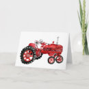 Search for red tractor cards Watercolor
