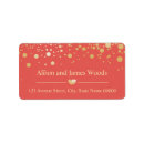 Search for confetti dots return address labels Bright