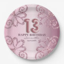 Search for 13th birthday plates Girly