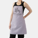 Search for purple aprons Script
