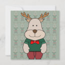 Search for funny square christmas invitations Animal