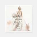 Search for bridal dress wedding napkins Calligraphy