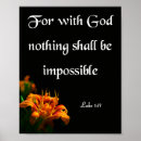 Search for nothing is impossible with god posters Inspirational