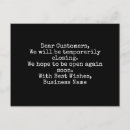 Search for closing postcards Black