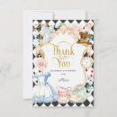 Search for alice in wonderland thank you cards Mad hatter