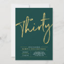 Search for emerald green birthday invitations Gold