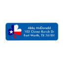 Search for texas flag return address labels Blue