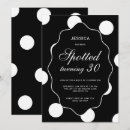 Recherche de pois noir et blanc invitations Pour elle