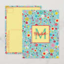 Search for monogram a postcards Flowers