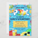 Search for teen swim birthday invitations Teenager