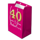 Search for 40th birthday gift bags Pink