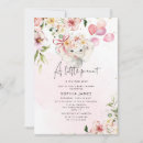 Search for floral elephant baby shower invitations Blush