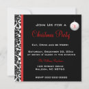 Search for damask christmas invitations Red