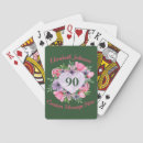 Search for 90th birthday playing cards 90 years old