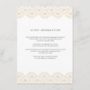 Search for menu for wedding enclosure cards White