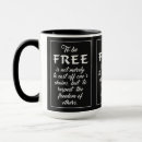 Search for freedom quote mugs Typography