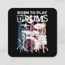 Search for rock band business cards Drums