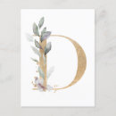 Search for d monogram postcards Elegant