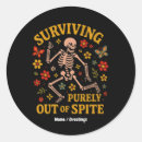 Search for funny skeleton stickers Sarcastic