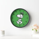 Search for flower pattern clocks Charlie brown