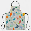 Search for autumn leaves aprons Illustration