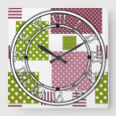 Recherche de brun et blanc horloges Vert