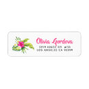 Search for hibiscus return address labels Modern