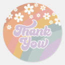 Search for retro thank you stickers Groovy