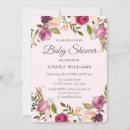 Recherche de purple baby girl shower invitations Floral
