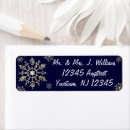 Search for glitter snowflake return address labels Snowflakes