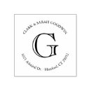 Recherche de timbre de monogramme Timbres d'adresse