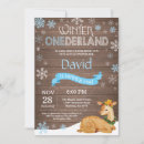 Search for holiday birthday invitations Winter onederland